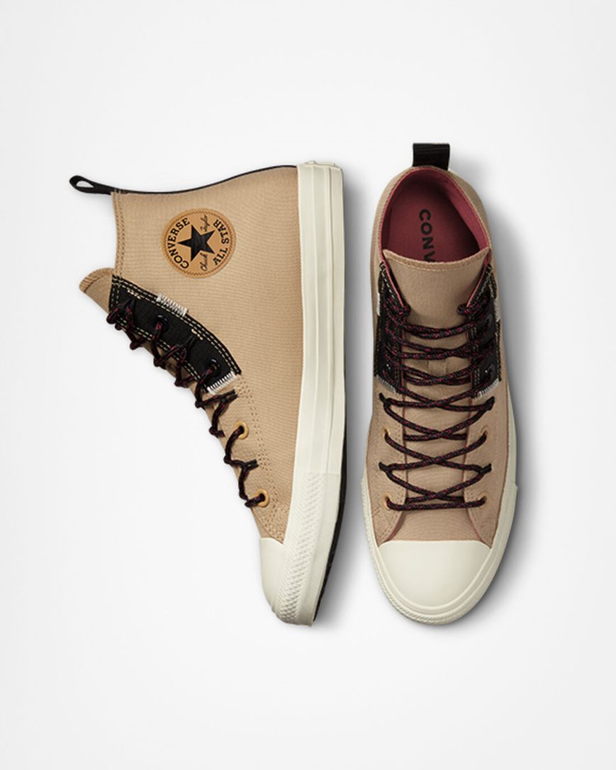 Dámské Boty Vysoké Converse Chuck Taylor All Star Rugged Basics Hnědožlutý Oranžové | CZ UYLN64